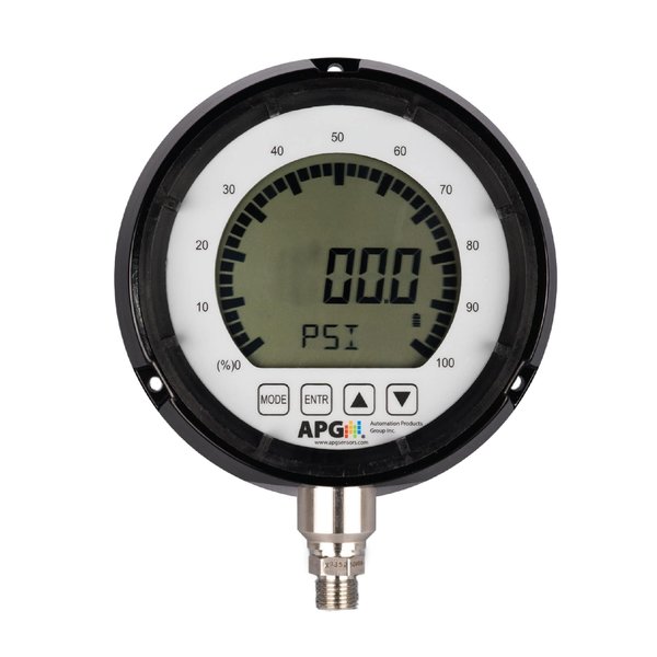 Apg Digital Pressure Gauge, Range 0-500 PSI PG10-500.0-PSIG-F0-L0-E0-C0-P0-N0-B0